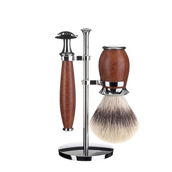 Mühle - "Purist" Rasierset, Bruyereholz VEGAN, 3-teilig Classic