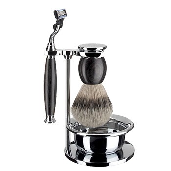 Mühle - Rasierset Sophist, Grenadill - Holz, 4-teilig (Gillette® Mach3®)