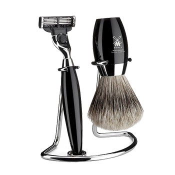 Mühle - Rasierset Kosmo schwarz, 3-teilig (Gillette® Mach3®)