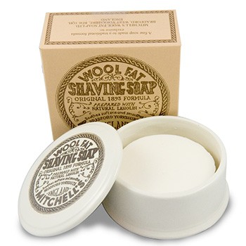 Mitchell's - Original Wool Fat Shaving Soap / Rasierseife Ceramic Bowl, 125 g